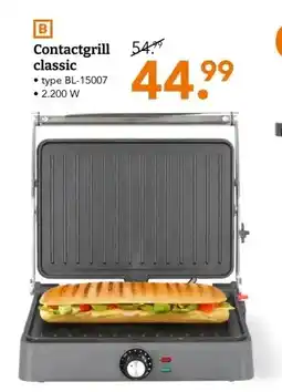 Blokker Contactgrill classic aanbieding