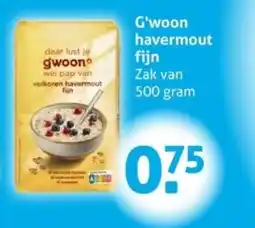 Hoogvliet G'woon havermout fijn aanbieding
