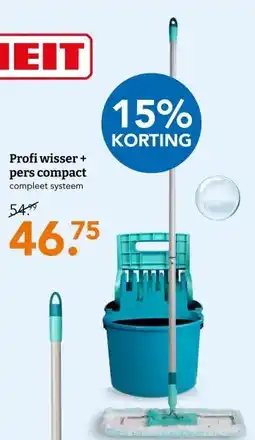 Blokker Profi wisser + pers compact aanbieding