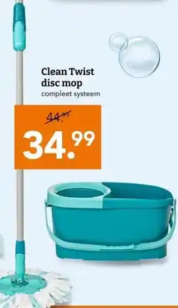 Blokker Clean Twist disc mop aanbieding