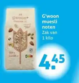 Hoogvliet G'woon muesli noten aanbieding