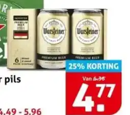Hoogvliet Warsteiner pils aanbieding