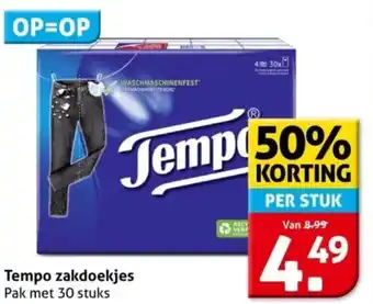 Hoogvliet Tempo zakdoekjes aanbieding
