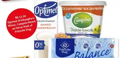 Hoogvliet Optimel drinkyoghurt, Milner, Campina Kwark en Verse Melk of Friesche Vlag aanbieding