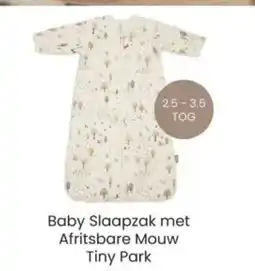 Baby-Dump Baby Slaapzak met Afritsbare Mouw Tiny Park aanbieding