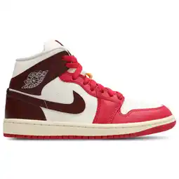Foot Locker Jordan Aj1 Mid Sneakers Dames - Wit - Maat 38 - Leer aanbieding
