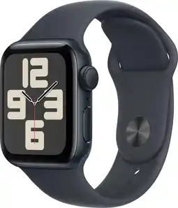 Coolblue Apple Watch SE 2024 40mm Midnight Sportband S/M aanbieding