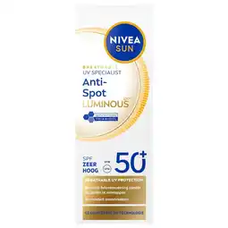 Kruidvat NIVEA Sun Luminous630 Anti-Spot SPF50+ Zonnefluïde aanbieding
