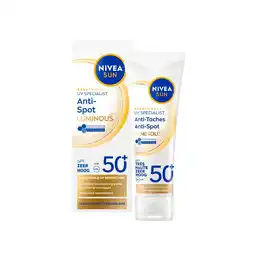 Kruidvat NIVEA Sun Luminous630 Anti-Spot SPF50+ Zonnefluïde aanbieding