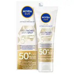 Kruidvat NIVEA Sun Luminous630 Anti-Spot SPF50+ Zonnefluïde aanbieding
