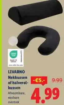 Lidl LIVARNO Nekkussen of halverol- kussen aanbieding