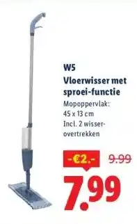 Lidl W5 Vloerwisser met sproei-functie aanbieding