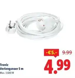 Lidl Tronic Verlengsnoer 5 m aanbieding