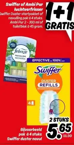 Dekamarkt Swiffer of Ambi Pur luchtverfrisser aanbieding