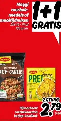 Dekamarkt Maggi roerbak- noedels of maaltijdmixen aanbieding