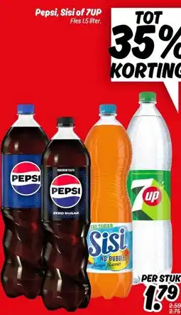 Dekamarkt Pepsi, Sisi of 7UP aanbieding