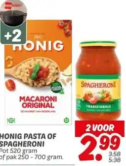 Dekamarkt HONIG PASTA OF SPAGHERONI aanbieding