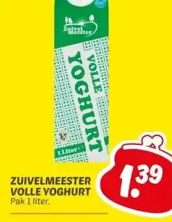 Dekamarkt ZUIVELMEESTER VOLLE YOGHURT aanbieding