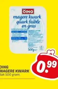 Dekamarkt OING MAGERE KWARK aanbieding