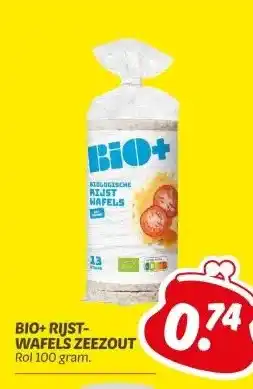 Dekamarkt BIO+ RIJST- WAFELS ZEEZOUT aanbieding