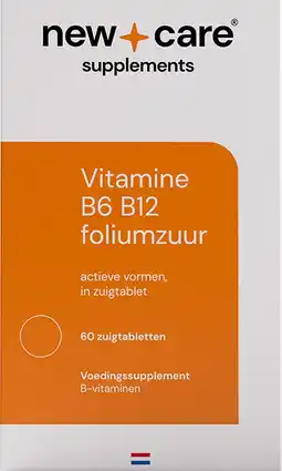 Etos New Care Vitamine B6 B12 Foliumzuur Zuigtabletten 60 stuks aanbieding