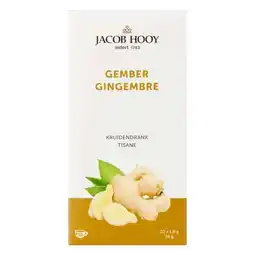 Etos Jacob Hooy Kruidendrank Gember 20 stuks aanbieding