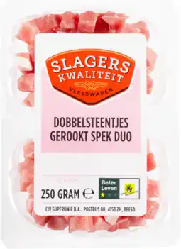 Dekamarkt Slagerskwaliteit Dobblesteentjes spek gerookt aanbieding