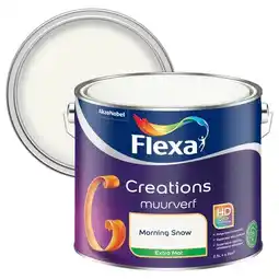 Praxis Flexa Creations Muurverf - Extra Mat - Morning Snow - 2,5L aanbieding