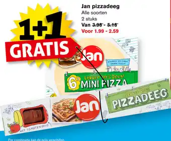 Hoogvliet Jan Pizzadeeg aanbieding