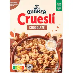 Dekamarkt Quaker Cruesli chocolade aanbieding