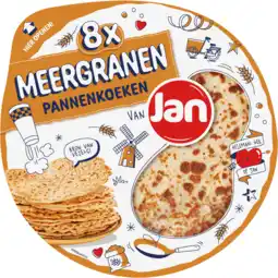 Dekamarkt Jan Pannenkoeken meergranen 8 stuks aanbieding