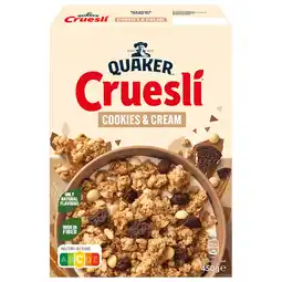 Dekamarkt Quaker Cruesli cookies & cream aanbieding