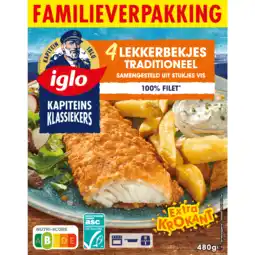 Dekamarkt Iglo Kapiteins Klassiekers Lekkerbekjes naturel aanbieding
