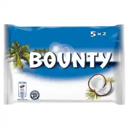 Dekamarkt Bounty Reep melk 5 stuks aanbieding