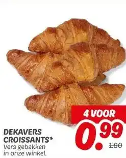 Dekamarkt DEKAVERS CROISSANTS aanbieding