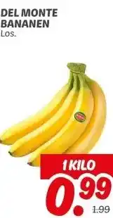 Dekamarkt DEL MONTE BANANEN aanbieding