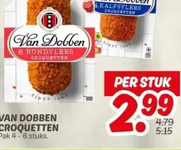 Dekamarkt VAN DOBBEN CROQUETTEN aanbieding