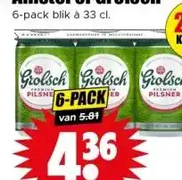 Dirk Amstel of Grolsch aanbieding