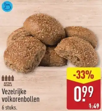 ALDI Vezelrijke volkorenbollen aanbieding