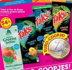 Coop Taksi of Van de Boom troebele groene ijsthee aanbieding