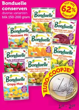 Coop Bonduelle conserven aanbieding