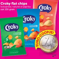Coop Croky flat chips aanbieding