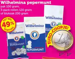 Coop Wilhelmina pepermunt aanbieding