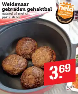 Coop Weidenaar gebraden gehaktbal aanbieding