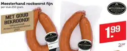 Coop Meesterhand rookworst fijn aanbieding