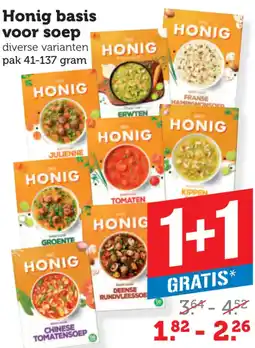 Coop Honig basis voor soep aanbieding
