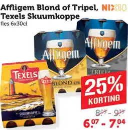 Coop Affligem Blond of Tripel, Texels Skuumkoppe aanbieding