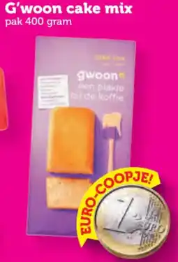 Coop G'woon cake mix aanbieding