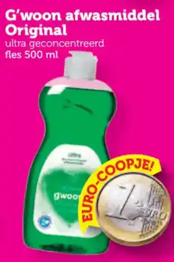 Coop G'woon afwasmiddel Original aanbieding