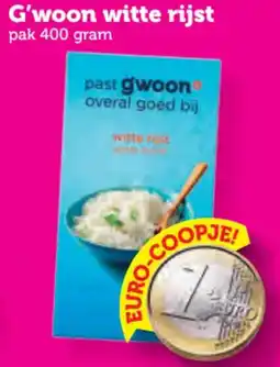 Coop G'woon witte rijst aanbieding